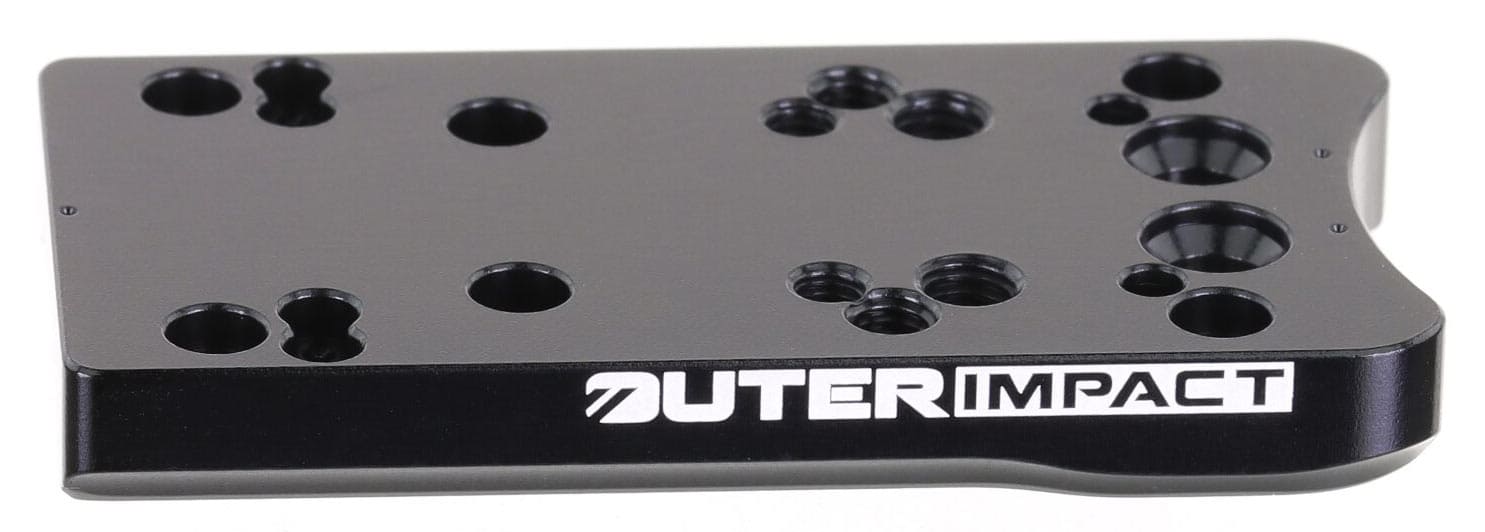 Outerimpact Universal Reflexvisier Kurzwaffen Adapter für Walther PPQ Pistolen M.R.A.