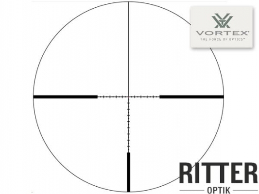 Zielfernrohr Absehen des Vortex VIPER HD 5-25x50 SFP Zielfernrohr mit VMR-3 MRAD Leuchtabsehen