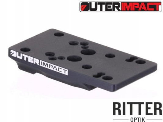 Outerimpact Universal Red Dot Adapter für CZ Tactical Sport 2 Pistolen M.R.A.