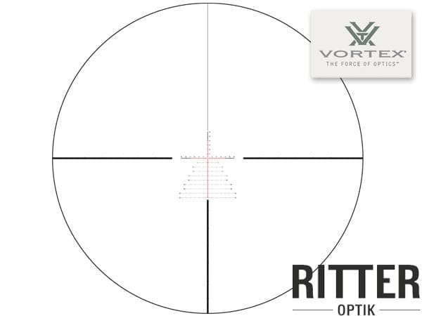 Zielfernrohr Absehen des Vortex VIPER HD 5-25x50 FFP Zielfernrohr mit VMR-4 MRAD Leuchtabsehen