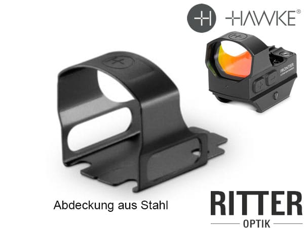 Stahlabdeckung HAWKE Frontier Reflexvisier 3 MOA Dot mit RMSc Footprint und Montage Weaver / Picatinny