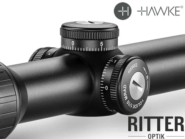 Zielfernrohr für die schnelle Zielerfassung Hawke ENDURANCE 30 WA - 1-4x24 Tactical DOT MRAD Leuchtabsehen 16301