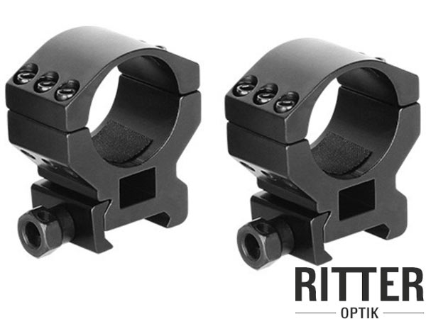 Ritter-Optik Tactical Aufkipp Zielfernrohrmontage für Weaver / Picatinnyschiene 30mm Mittelrohr - High Ring