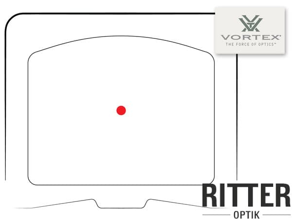 Absehen 6 MOA Reflexvisier Vortex Defender ST für dynamisches Sportschießen wie IPSC oder 3-Gun Shooting für Kurz- und Langwaffen