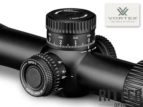 Vortex Zielfernrohr VIPER HD 5-25x50 SFP mit VMR-3 MRAD Leuchtabsehen RevStop Zero Reset